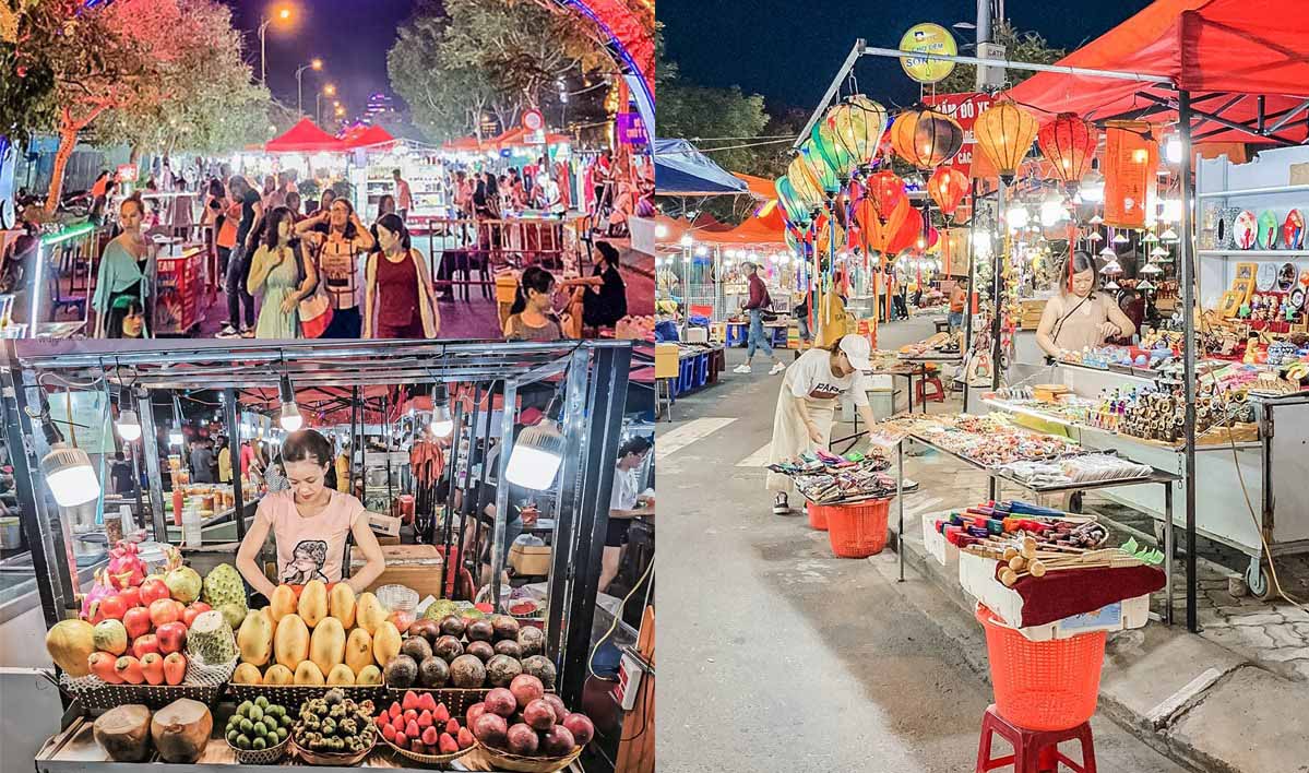 Hoa Khanh night market in da nang